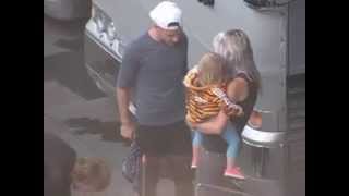 Liam kissing baby Lux in Atlanta [upl. by Niuqaoj]