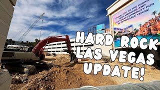 Demo Update Mirage Hotel  Hard Rock Transformation Construction Update on Las Vegas Strip [upl. by Hippel]