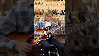 12yearsold Saxon Weiss jamming with Ben Worsley at NormansRareGuitars 🔥🔥🔥 [upl. by Eckhardt507]