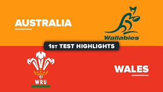 HIGHLIGHTS  AUSTRALIA v WALES  July Internationals 2024  First Test [upl. by Eivla158]