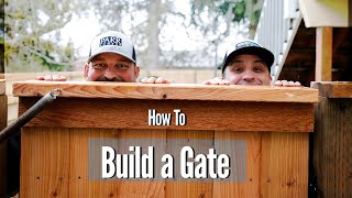 Building an AntiSag SteelWood Gate  How To [upl. by Shauna]