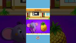 🍊Fruit Quiz with Kent The Elephant  Test Your Fruit Knowledge shorts learnfruitsname [upl. by Pleione]