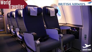 BRITISH AIRWAYS WORLD TRAVELLER ECONOMY CABIN REVIEW  BEST SEATS ONBOARD A380 in ECONOMY 4K UHD [upl. by Dnar]