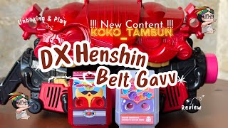 DX Henshin Belt Gavv UNBOXING amp REVIEW [upl. by Lemrac690]