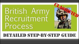 British Army Recruitment Process – Detailed StepbyStep Guide [upl. by Ailyt]