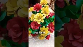 DIY paper flower bouquet making diyideas viralshort diyideas beautifulflower making [upl. by Nirik]