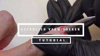 Gelpolish verwijderen  Gelnagels verwijderen  Tutorial by Florence Beauty and Nails [upl. by Norvall506]