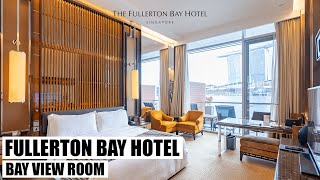 Bay View Room facing MBS  Fullerton Bay Hotel last hotel review  HOTEL REVIEW 09 [upl. by Ardisi]