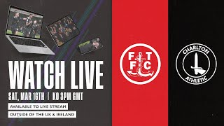 PRE SHOW LIVE  FLEETWOOD V CHARLTON 160324 [upl. by Boleslaw]