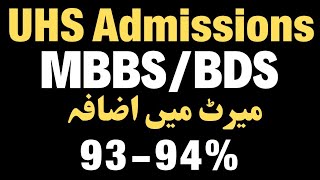 UHS MBBS BDS ADMISSION SCHEDULE 2024 FOR PUBLIC AND PRIVATE MEDICAL AND DENTAL COLLEGES [upl. by Jablon281]