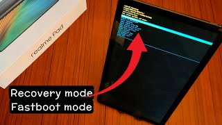 How to enter Fastboot mode and recovery mode in Realme pad Realme pad bootloader unlock [upl. by Hannover]