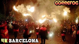 Barcelona Festa Major de Sarrià  Correfoc Sarria en Flames 2024 [upl. by Sitnik]