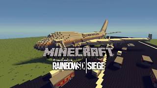 Minecraft Rainbow Six Siege Plane Map Showcase [upl. by Alocin]