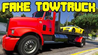 Stealing Cars As A Fake Tow Truck Driver In GTA 5 RP [upl. by Dusza308]