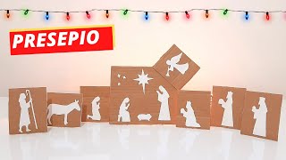 PRESEPIO DE NATAL I COMO FAZER PRESPIO DE NATAL I PRESEPIO FEITO DE PAPELÃƒO [upl. by Tshombe]