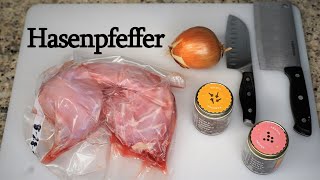 Making Hasenpfeffer Rabbit Stew Carnivore [upl. by Ziul]