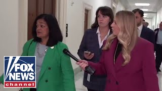 Dems confronted on calling Trump threat to democracy [upl. by Cyndy826]