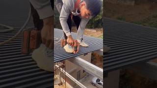 Installation process of steel structure roof insulation aluminum tiles [upl. by Aubert988]