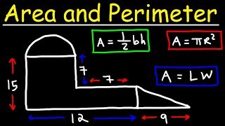 Area and Perimeter of Irregular Shapes  Tons of Examples [upl. by Lexie]