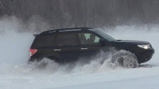 Subaru Forester against Snow [upl. by Hertha]