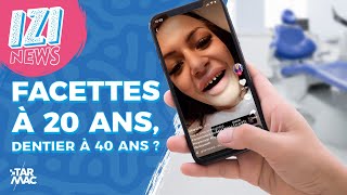 FACETTES À 20 ANS DENTIER À 40 ANS  • IZI NEWS [upl. by Aekahs]