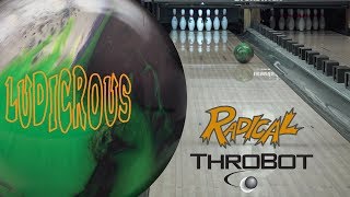 Radical Bowling  Ludicrous  ThroBot Ball Review  URD 080718 [upl. by Atikihs]