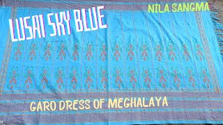 LUSAI SKY BLUE DAKMANDA MEGHALAYA TRADITIONAL DRESS FOR GIRLSSUNDAY DRESS TRENDING DAKMANDA [upl. by Llertnac]