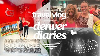 I Drove Across the Country Just to Take a Spin Class  Denver Fitness Travel Vlog [upl. by Aneleve]