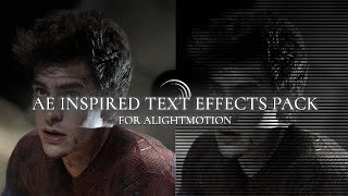 7 Ae Inspired Text Effects In Alight MotionxmlDen vfx [upl. by Janyte628]