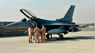 HD Awesome F16 start up and take off footage [upl. by Arramahs]