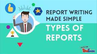 REPORT WRITING  WHAT IS THE TYPE OF REPORT [upl. by Mazurek]