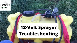 12Volt Sprayer Pump Troubleshooting Low FlowLow Pressure [upl. by Dinin258]