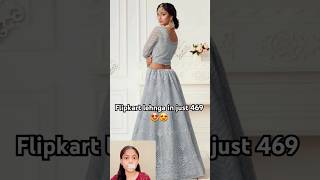 Flipkart lehnga in just 469 LINK in description shorts styling fashion shiv meesho [upl. by Danialah]