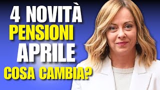 PENSIONI APRILE 2024  NOVITÀ E IMPORTI  COSA CAMBIA [upl. by Rebel378]