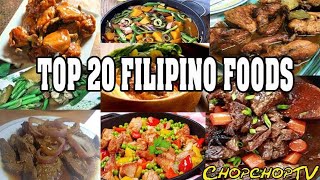 Top 20 Filipino Foods [upl. by Acissj]