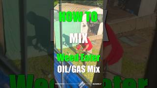 How to mix Gas amp Oil for a Weedeater [upl. by Meletius]