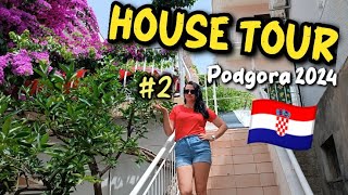 HOUSE TOUR  PODGORA 🌴 Ubytování promenáda  Apartments Sisarić  CHORVATSKO 2024 🇭🇷 DEN 2 [upl. by Stetson]