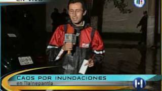 Reportero cae en charco [upl. by Weber]