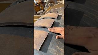 Amazing process for excavator new bucket back plate adjust with welding tools shorts welding [upl. by Nahtal939]