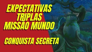 EXPECTATIVAS TRIPLAS MISSAO MUNDO CONQUISTA SECRETA  GENSHIN IMPACT [upl. by Antonetta]