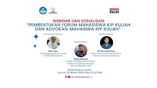 Sosialisasi Pembentukan Forum Mahasiswa KIP Kuliah [upl. by Phillis]