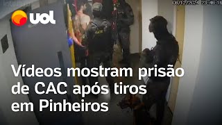 CAC preso em São Paulo Vídeos mostram prisão de atirador e cobertura destruída após ação [upl. by Ivor96]