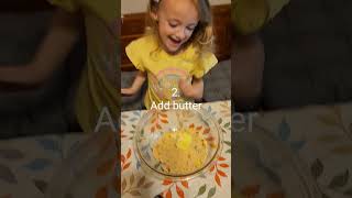 YUMMY Reeses pieces cookies 🍪 😋 Stella shows us how to make today themanfam cookies [upl. by Holbrook816]