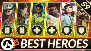 BEST HEROES LIST  Season 9 Meta OVERVIEW  Overwatch 2 Guide [upl. by Earb321]