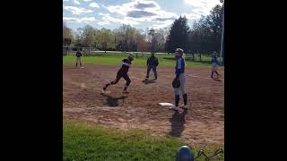 Caseys first HS Home Run spring 2021 left fence is 260 [upl. by Alurta]