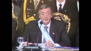 Asuncion de Nestor Kirchner a la Presidencia de la Nacion [upl. by Doraj]