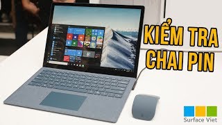 Surface Book  kiểm tra chai pin trên laptop surface như thế nào [upl. by Diley]