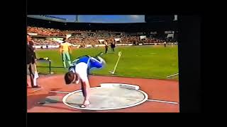 Ulf Timmermann East Germany SHOT PUT 2201 meters 1987 European Cup Prague [upl. by Faden]