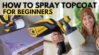 How to Spray Water Based Polyurethane FOR BEGINNERS [upl. by Edylc]