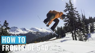 How To Frontside 540 On A Snowboard [upl. by Arbua342]